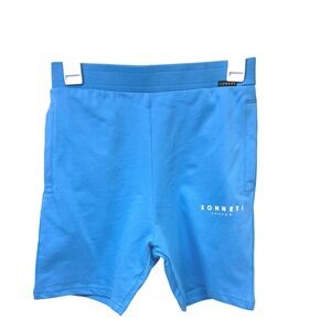 Sonneti London KIDS Blue Cotton French Terry Sweat Shorts Size Large NWT